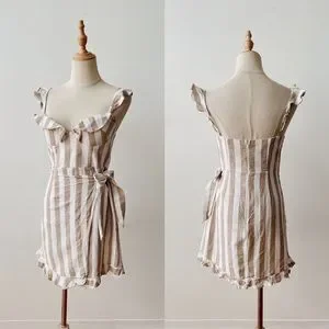 saints secrets Dresses Saints Secrets Striped Cotton Padded